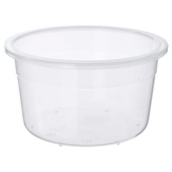 Food container, round/plastic, 750 ml